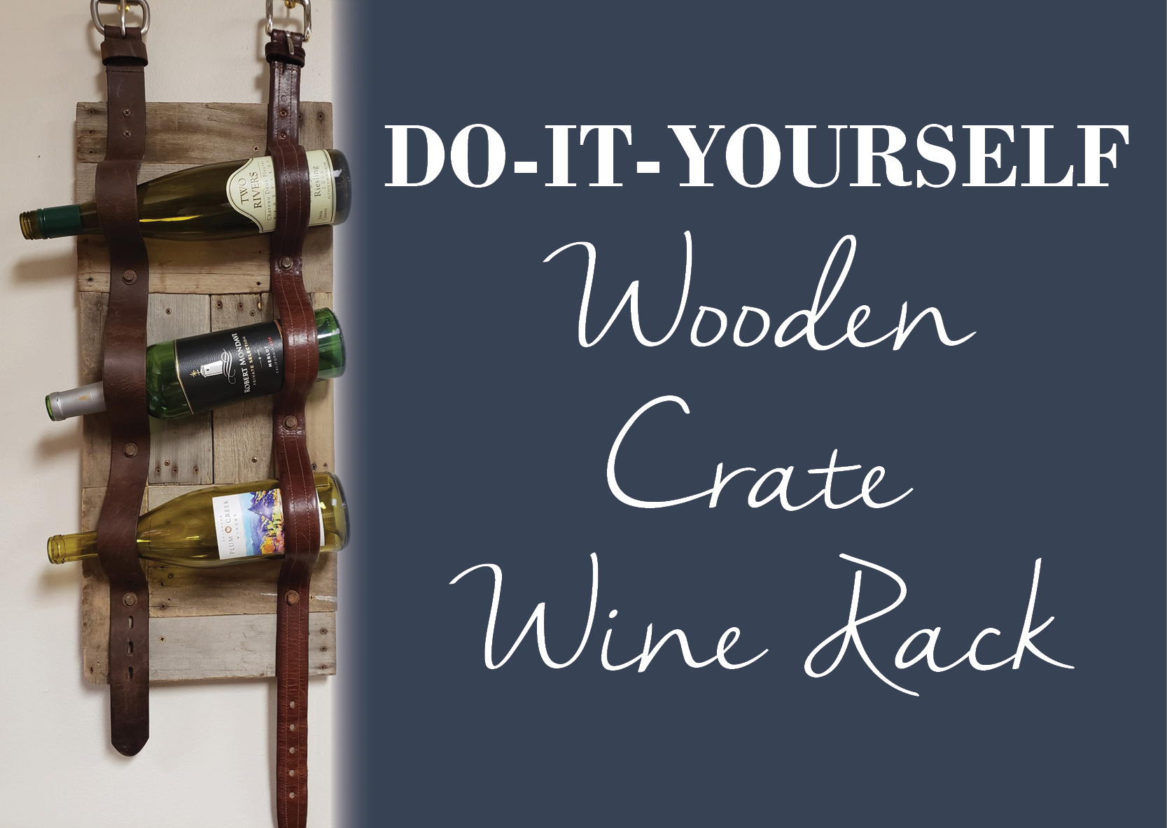 Wooden crate wine rack deals
